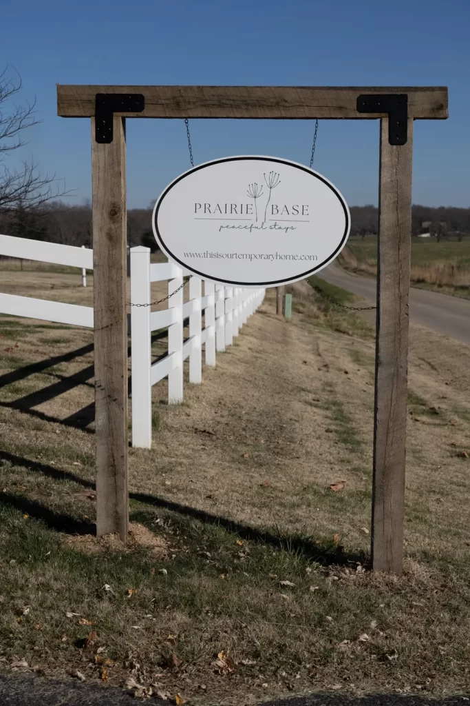 Prairie Base / This Is My Temporary Home signage Prairie Base / This Is My Temporary Home signage